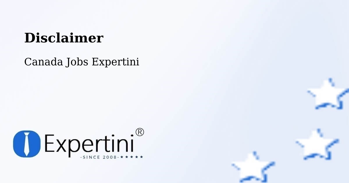 Disclaimer – Rimbey - Canada Jobs Expertini