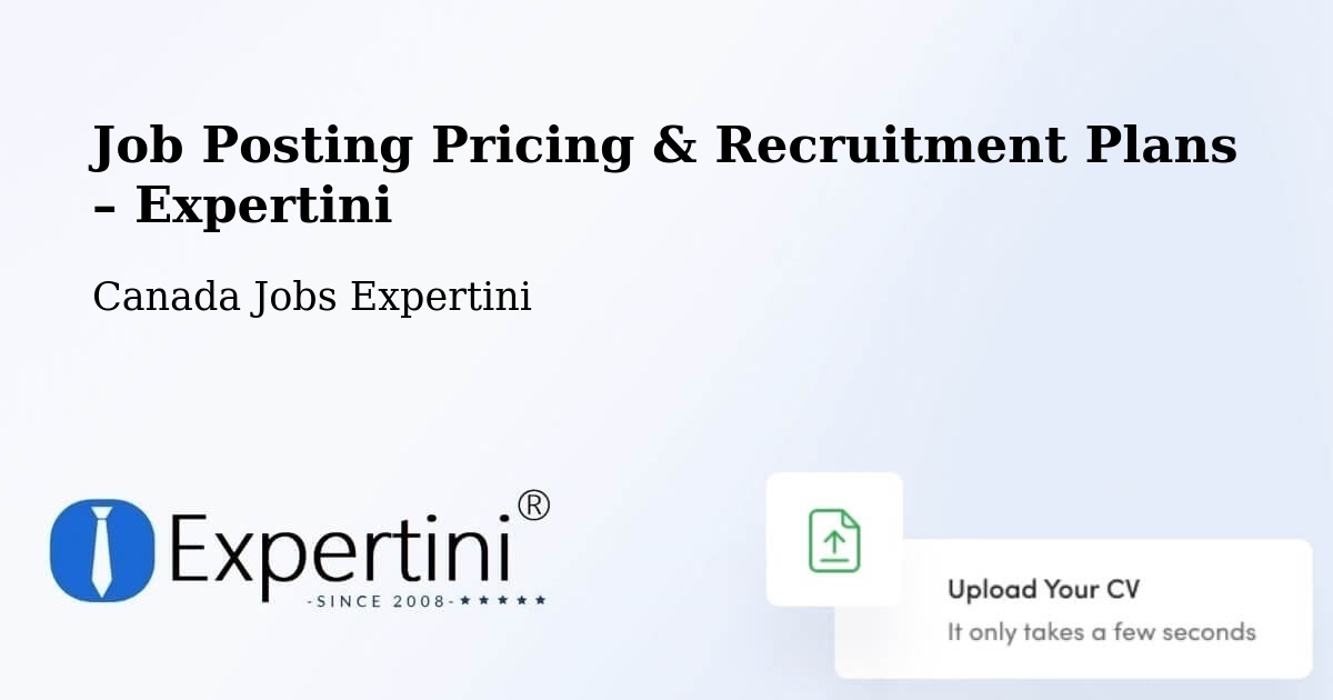 Job Posting Pricing & Recruitment Plans – Rimbey - Rimbey, Canada Jobs Expertini